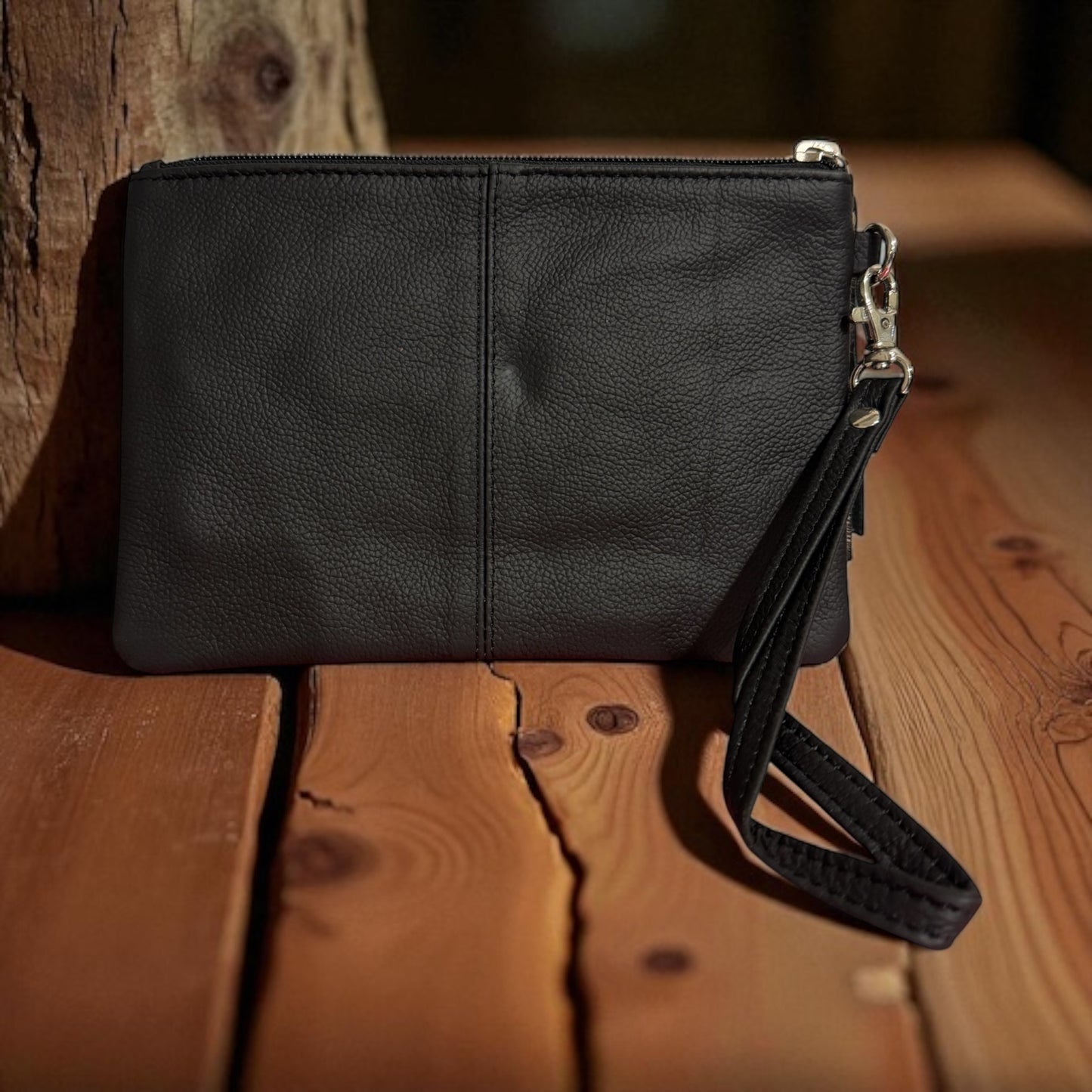 Zara Tooled Leather/Cowhide Clutch H