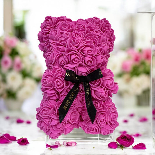 Flower Teddy Bear Pink